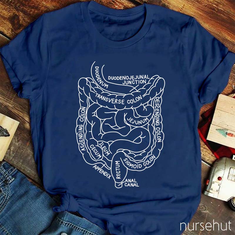 Intestine Digest System Nurse T-Shirt