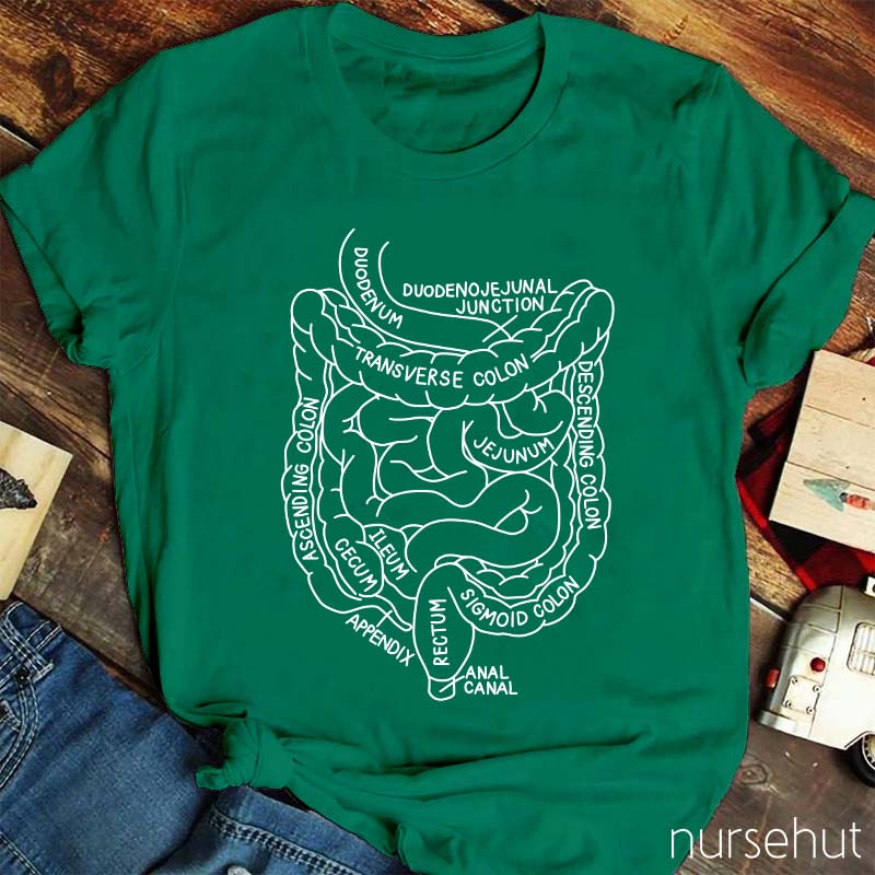 Intestine Digest System Nurse T-Shirt