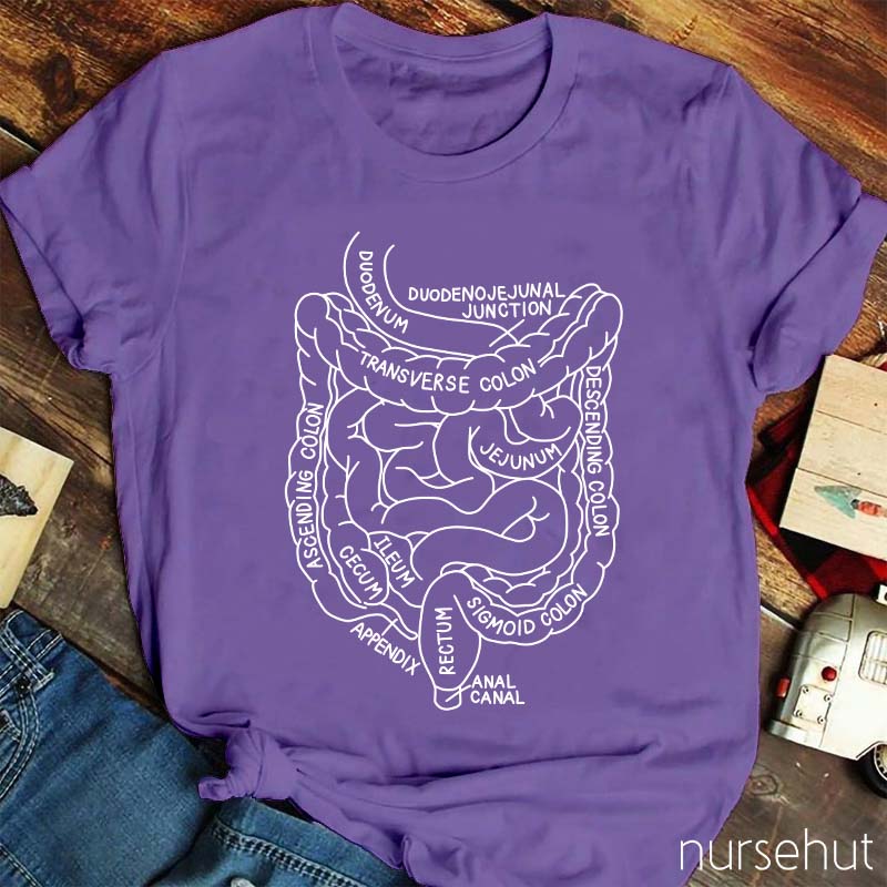 Intestine Digest System Nurse T-Shirt
