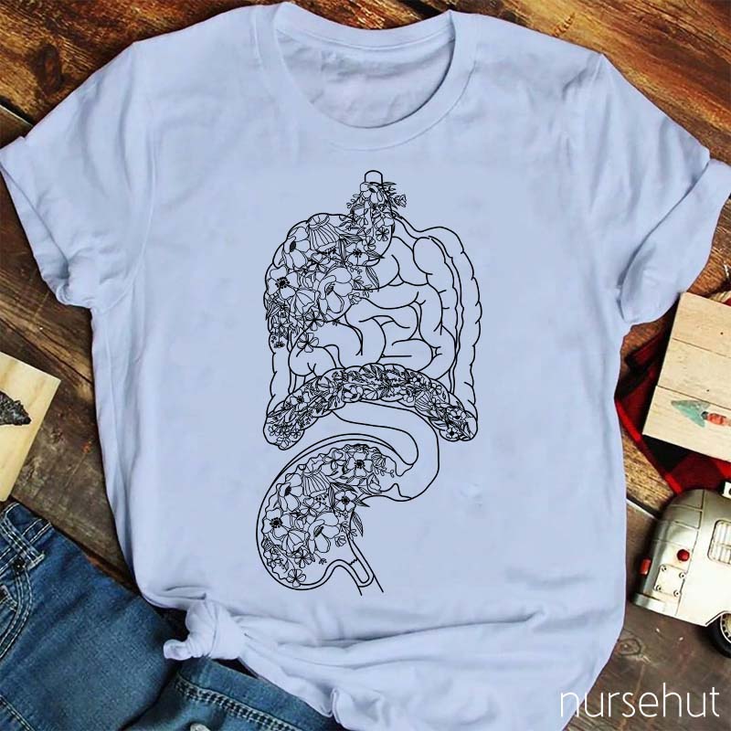Gastroenterology Flower Nurse T-Shirt