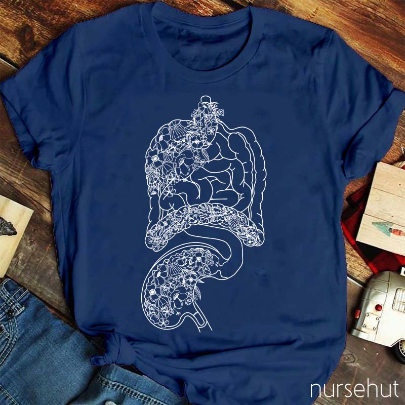 Gastroenterology Flower Nurse T-Shirt