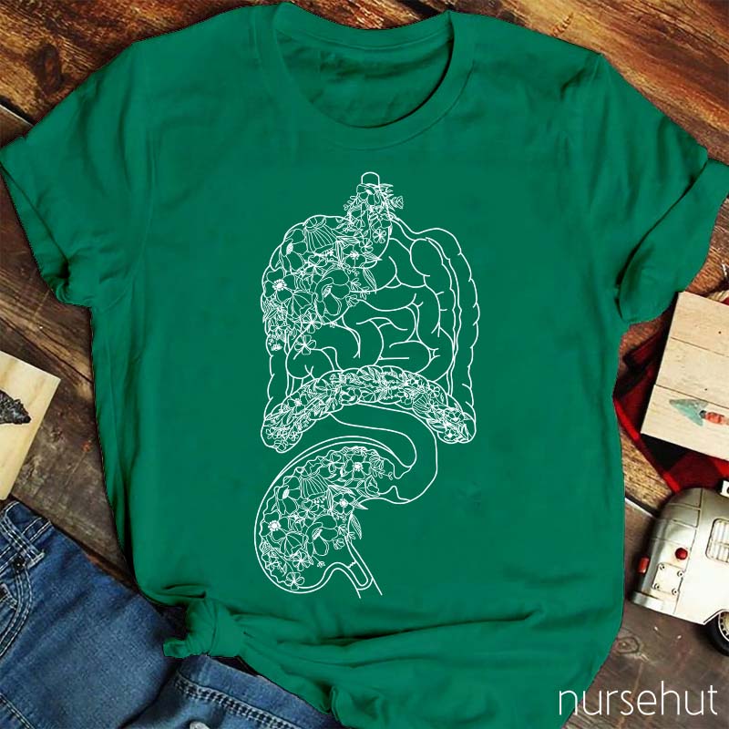 Gastroenterology Flower Nurse T-Shirt