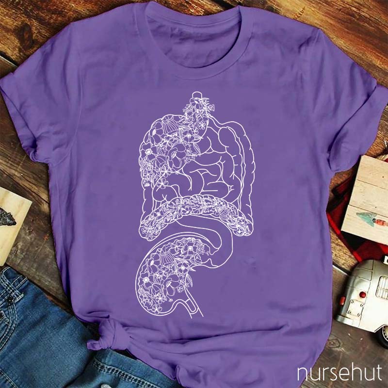Gastroenterology Flower Nurse T-Shirt
