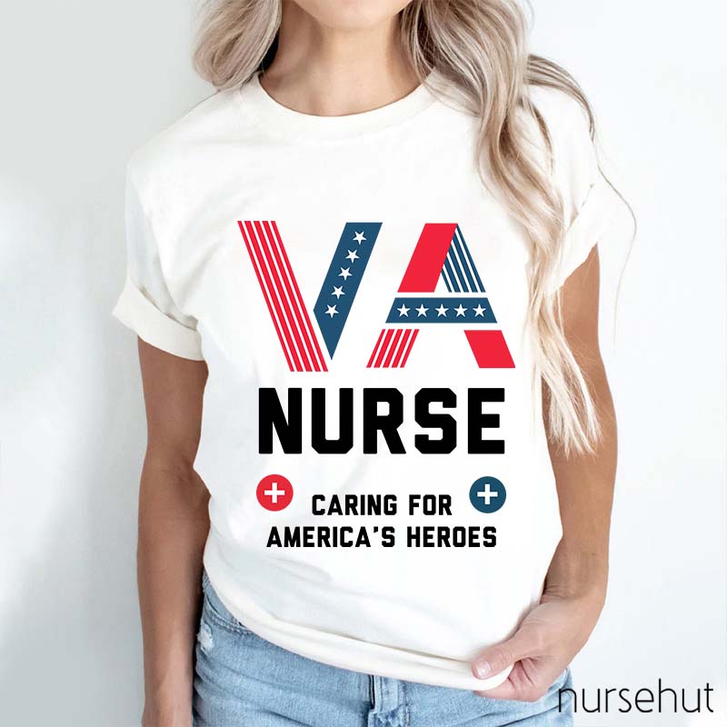 VA Nurse Caring For America's Heroes Nurse T-Shirt
