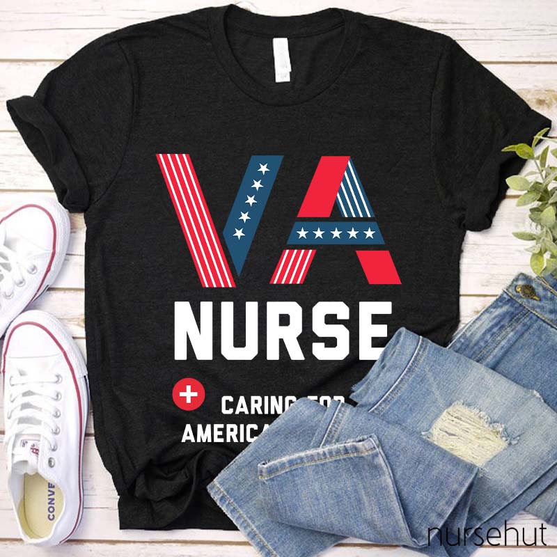 VA Nurse Caring For America's Heroes Nurse T-Shirt