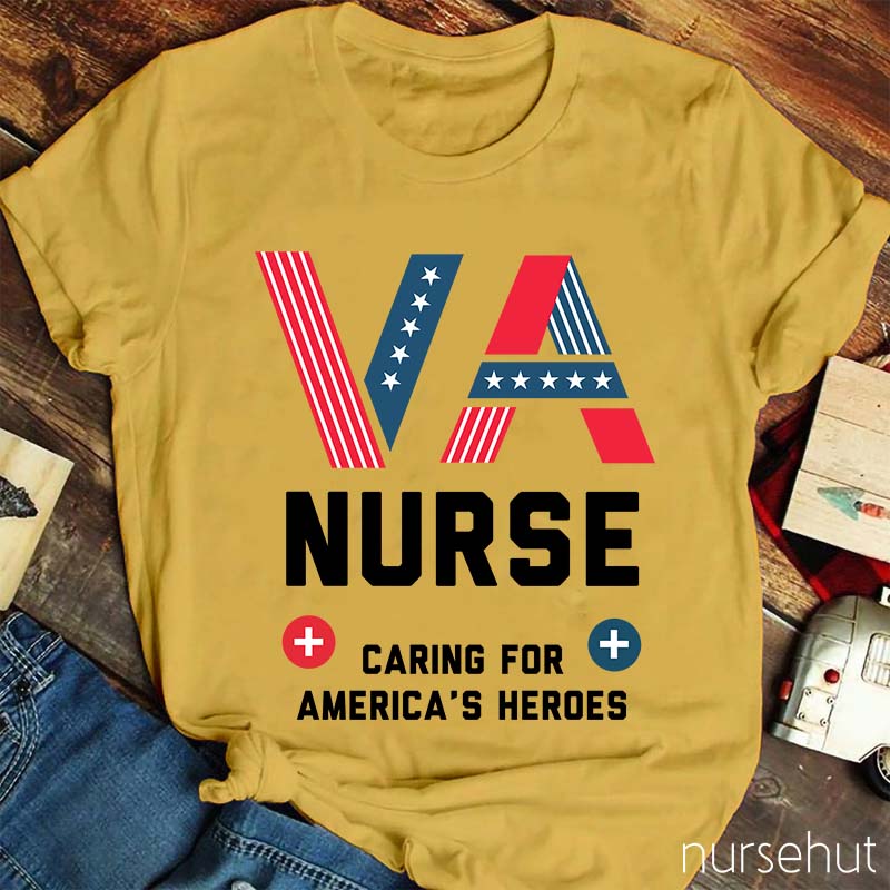 VA Nurse Caring For America's Heroes Nurse T-Shirt
