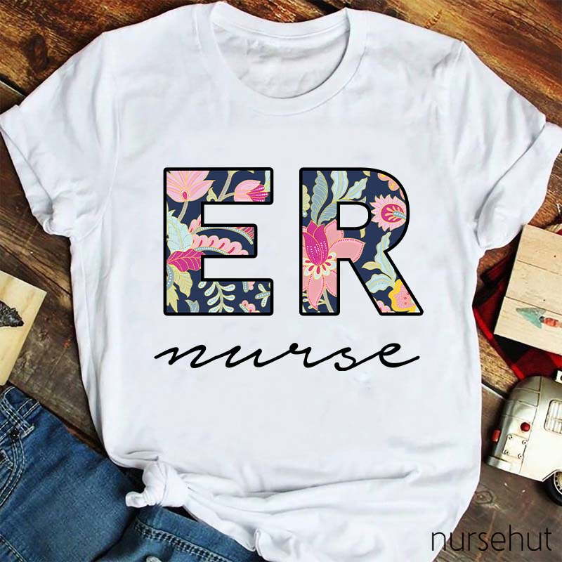 Personalized Title Printing Nurse T-Shirt