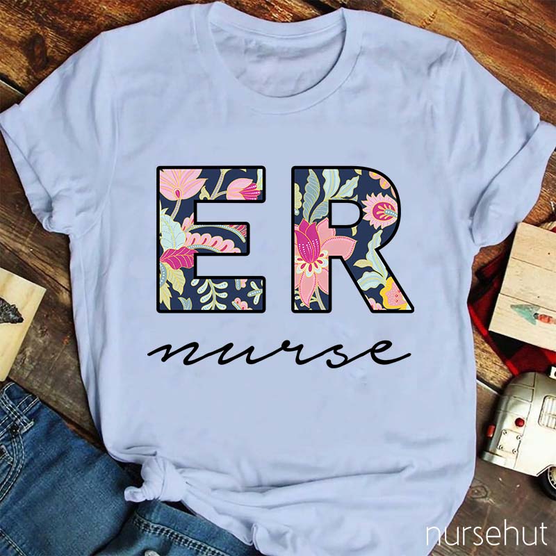 Personalized Title Printing Nurse T-Shirt