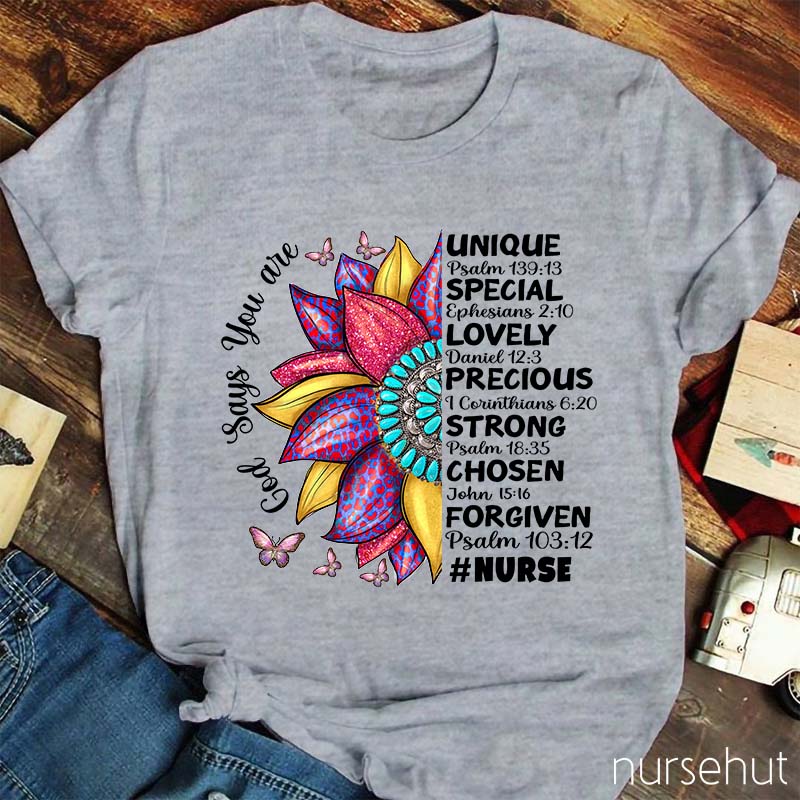 You Are Unique Special Lovely And Strong Nurse T-Shirt