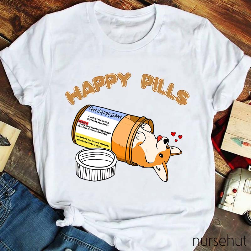 Happy Pills Nurse T-Shirt