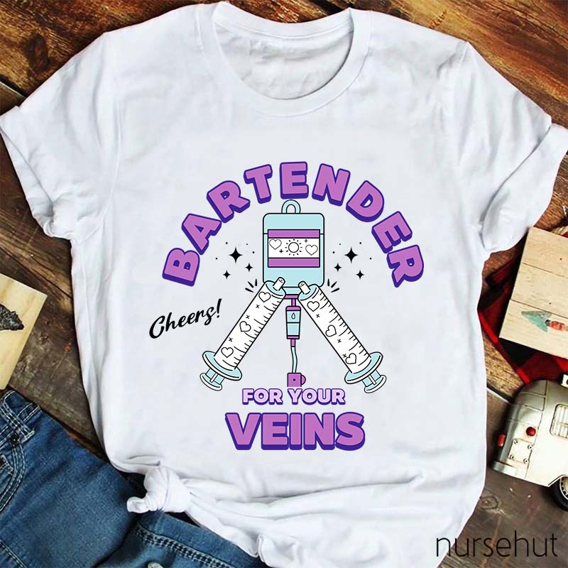 Bartender Veins Nurse T-Shirt