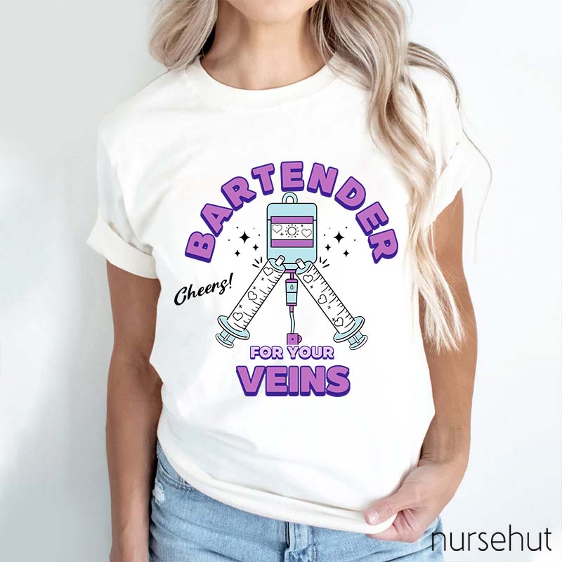 Bartender Veins Nurse T-Shirt