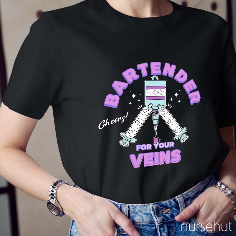 Bartender Veins Nurse T-Shirt