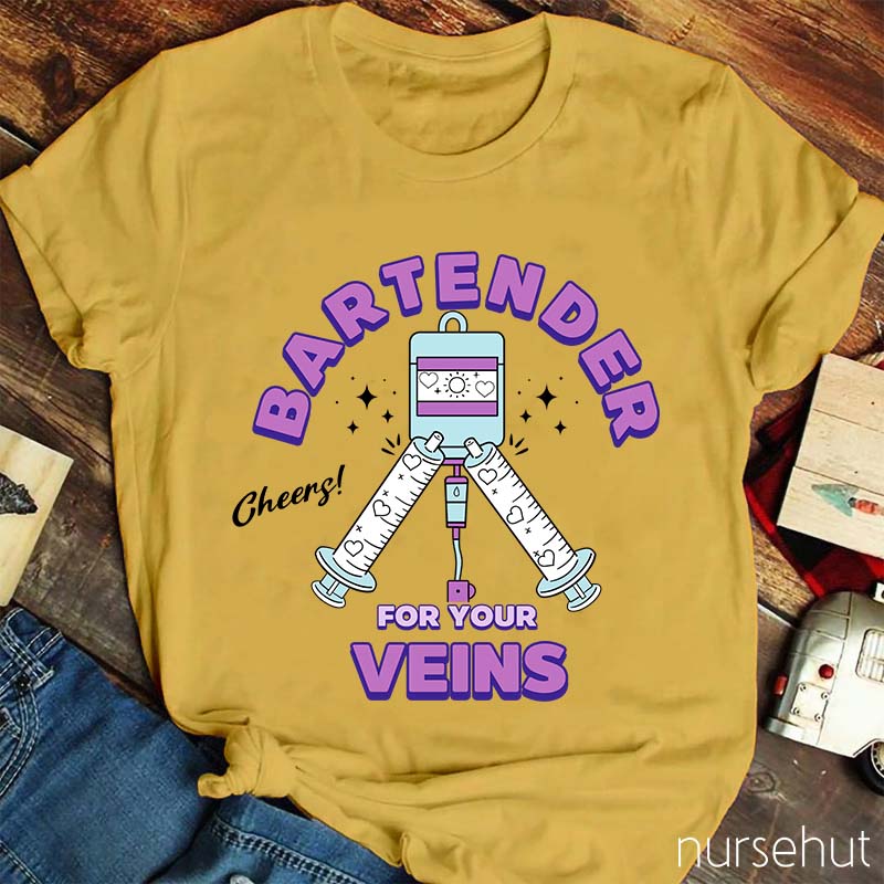 Bartender Veins Nurse T-Shirt