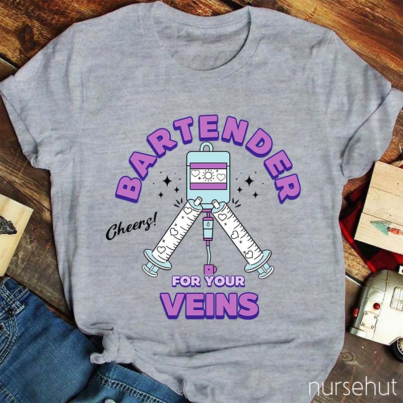 Bartender Veins Nurse T-Shirt