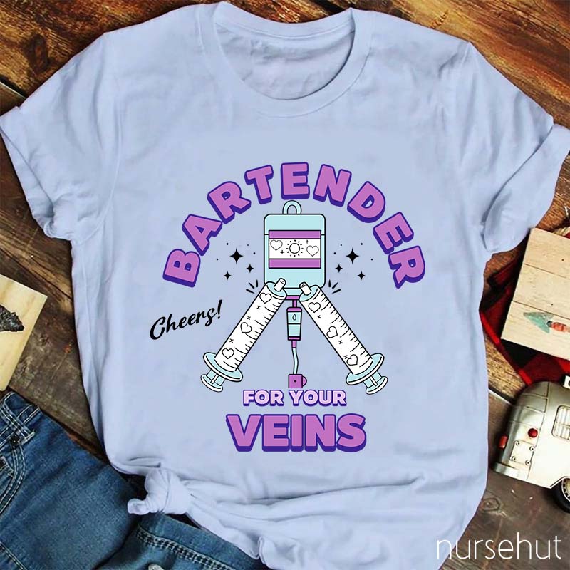Bartender Veins Nurse T-Shirt