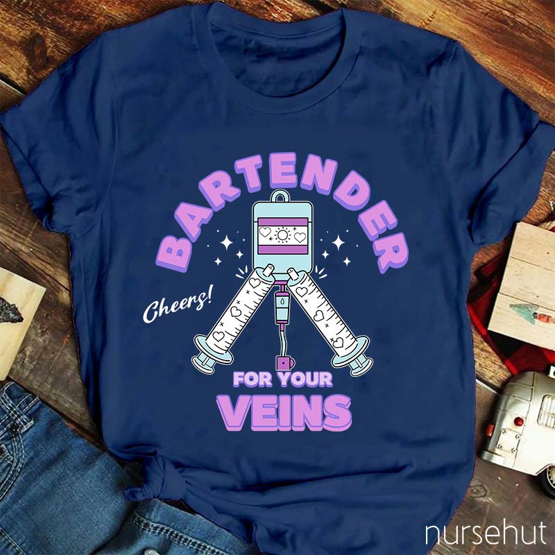 Bartender Veins Nurse T-Shirt