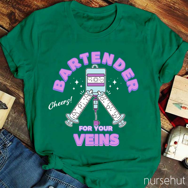 Bartender Veins Nurse T-Shirt