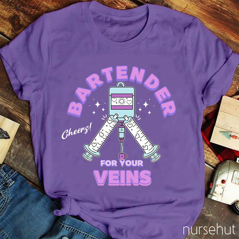 Bartender Veins Nurse T-Shirt