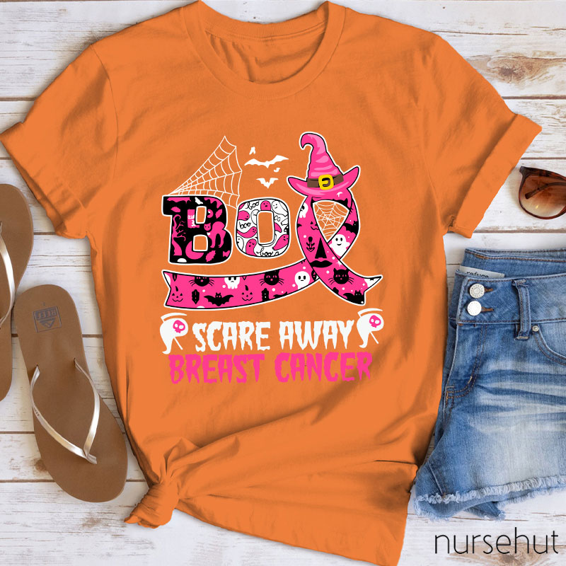 Scare Away Breast Cancer Nurse T-Shirt