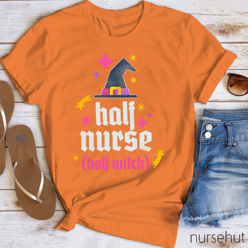 Half Nurse Half Witch Nurse T-Shirt