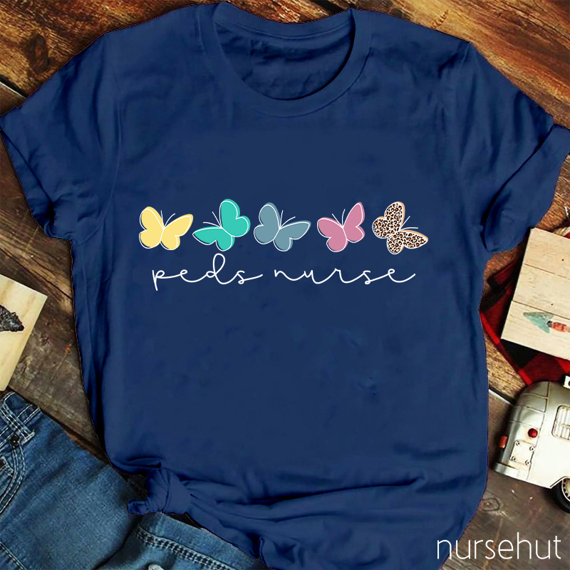 Dance To The Rhythm Of Life Butterflies Nurse T-Shirt