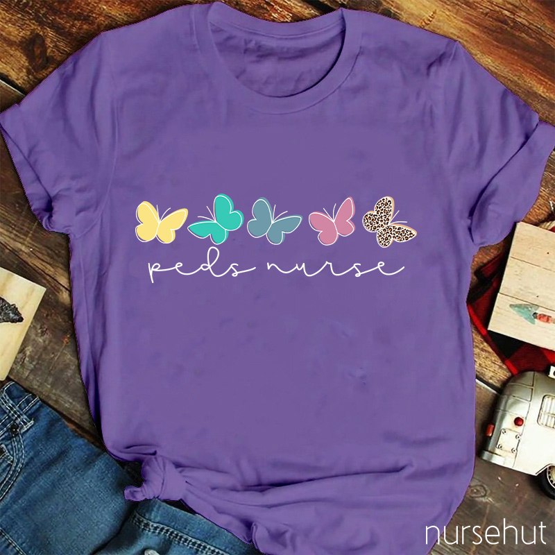 Dance To The Rhythm Of Life Butterflies Nurse T-Shirt