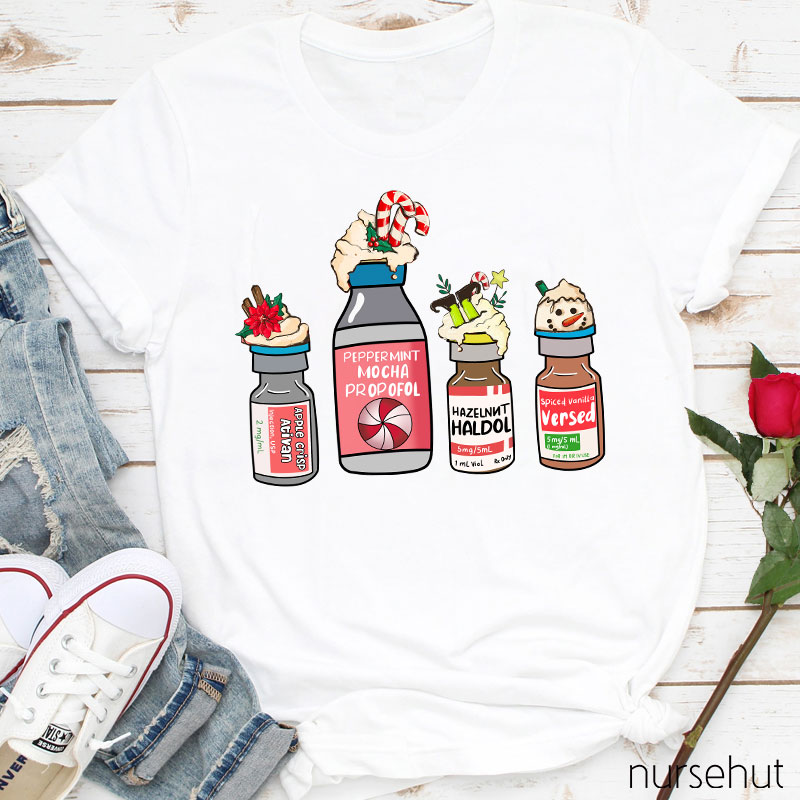 Christmas Special Medical Drinks Nurse T-Shirt