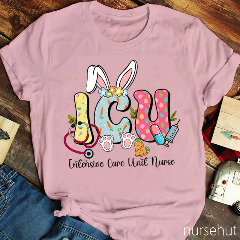 Personalized Easter Bunny And Her Job Nurse T-Shirt