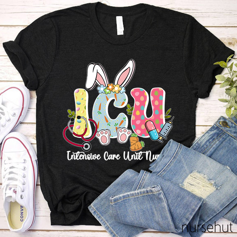 Personalized Easter Bunny And Her Job Nurse T-Shirt
