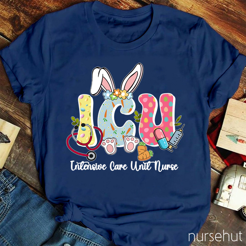 Personalized Easter Bunny And Her Job Nurse T-Shirt