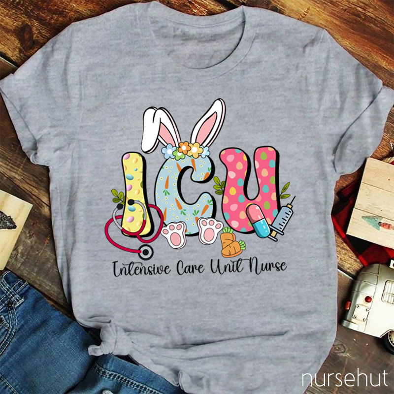 Personalized Easter Bunny And Her Job Nurse T-Shirt