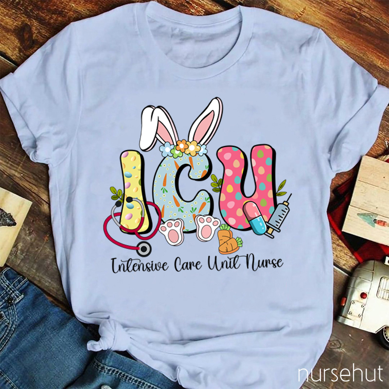 Personalized Easter Bunny And Her Job Nurse T-Shirt