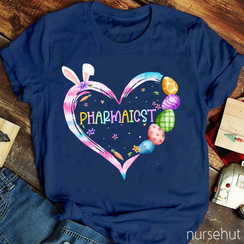 Personalized Easter Egg Love Heart Nurse T-Shirt