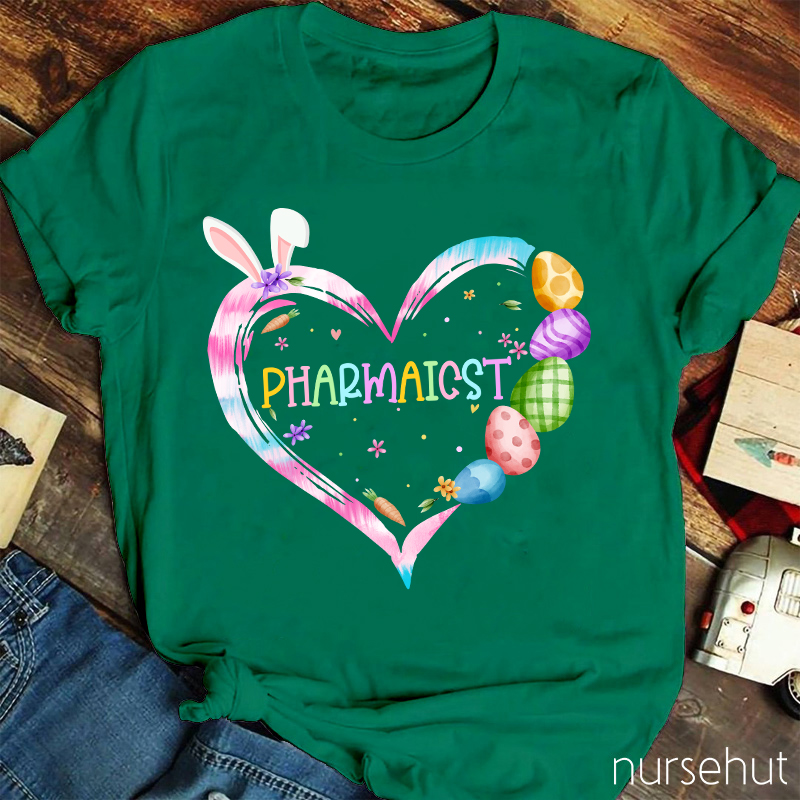 Personalized Easter Egg Love Heart Nurse T-Shirt