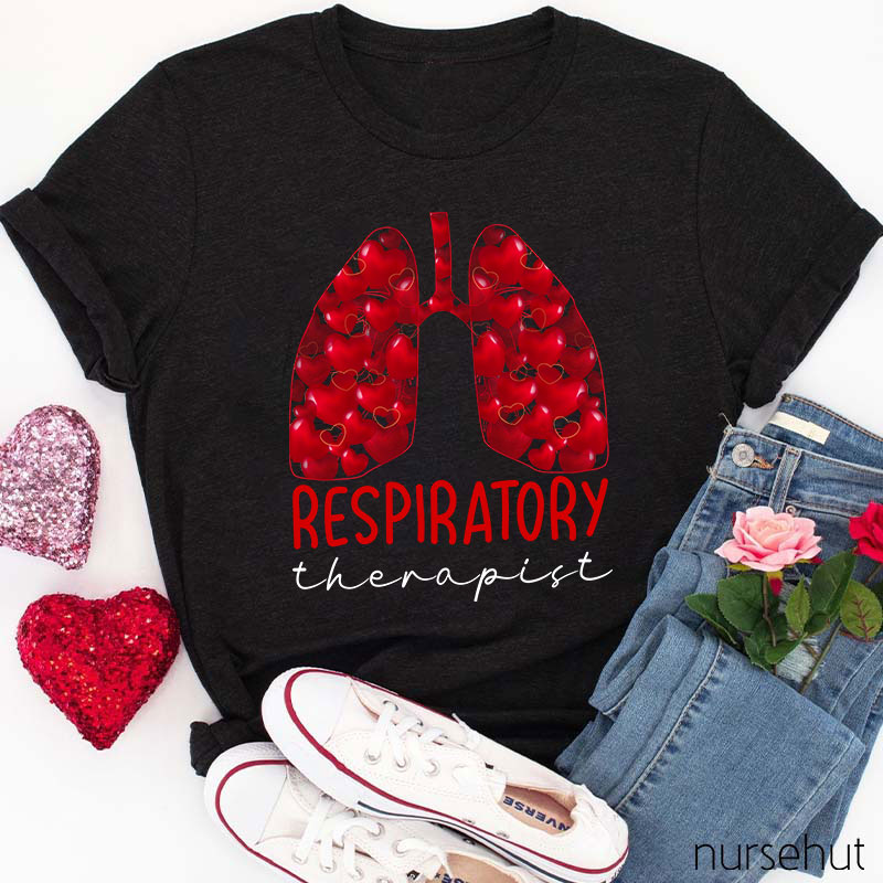 The Lung Full Of Sweethearts Respiratory Therapist Nurse T-Shirt