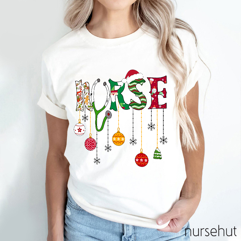Nurse Wish You A Merry Christmas T-Shirt