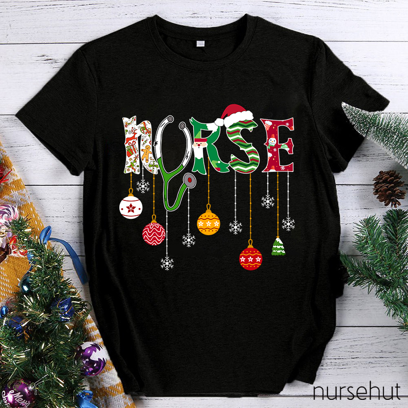 Nurse Wish You A Merry Christmas T-Shirt