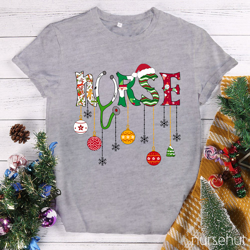 Nurse Wish You A Merry Christmas T-Shirt