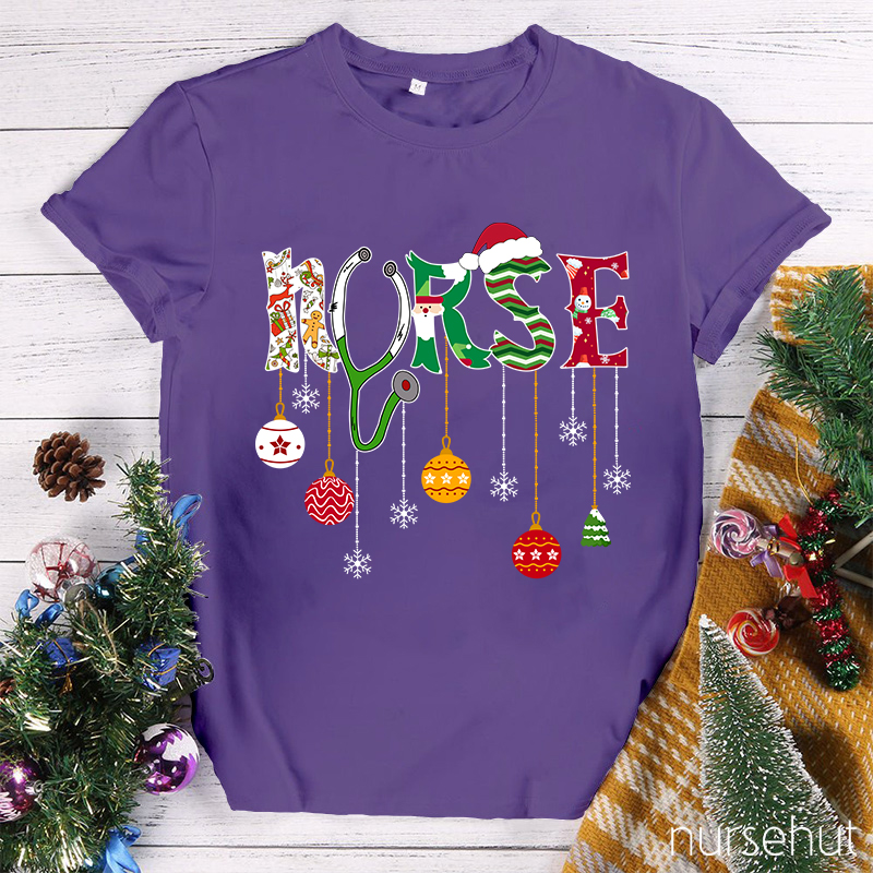 Nurse Wish You A Merry Christmas T-Shirt