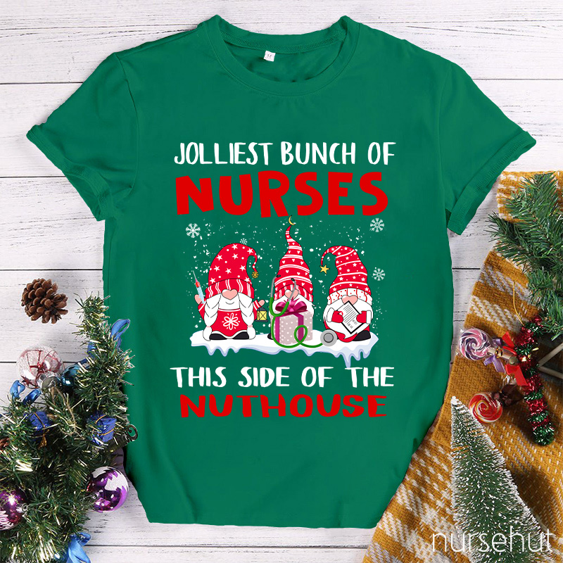 Jolliest Bunch Of Nurses This Side Of The Nuthouse Nurse T-Shirt