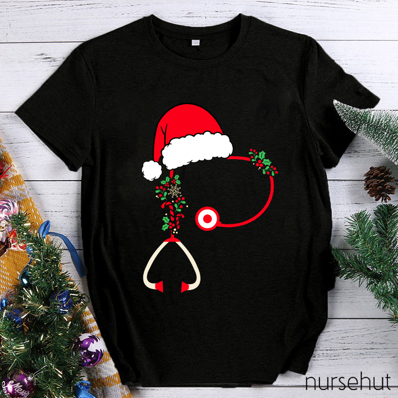 A New Year Greeting To Cheer You From Santa Nurse T-Shirt
