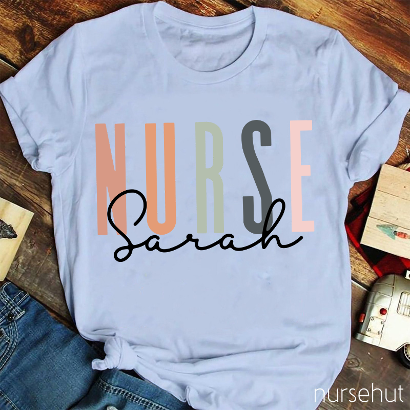 Personalized Simple Nurse T-Shirt
