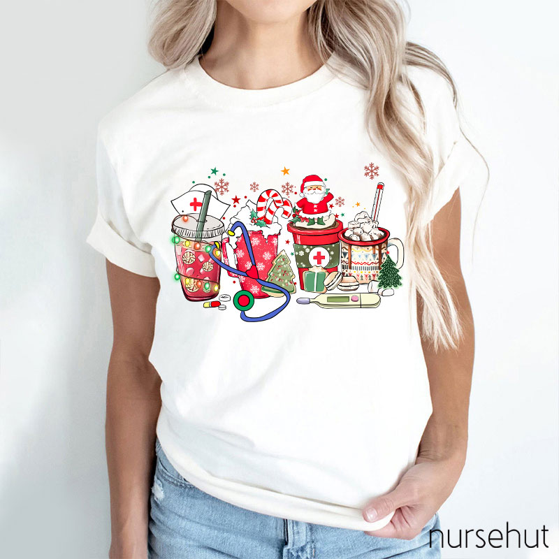 Let's Toast To Celebrate Christmas Nurse T-Shirt