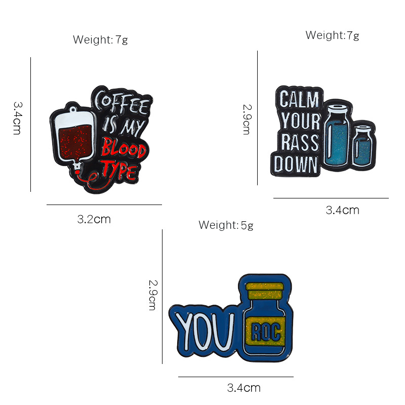 Calm Your Rass Down Nurse Series Pin Set