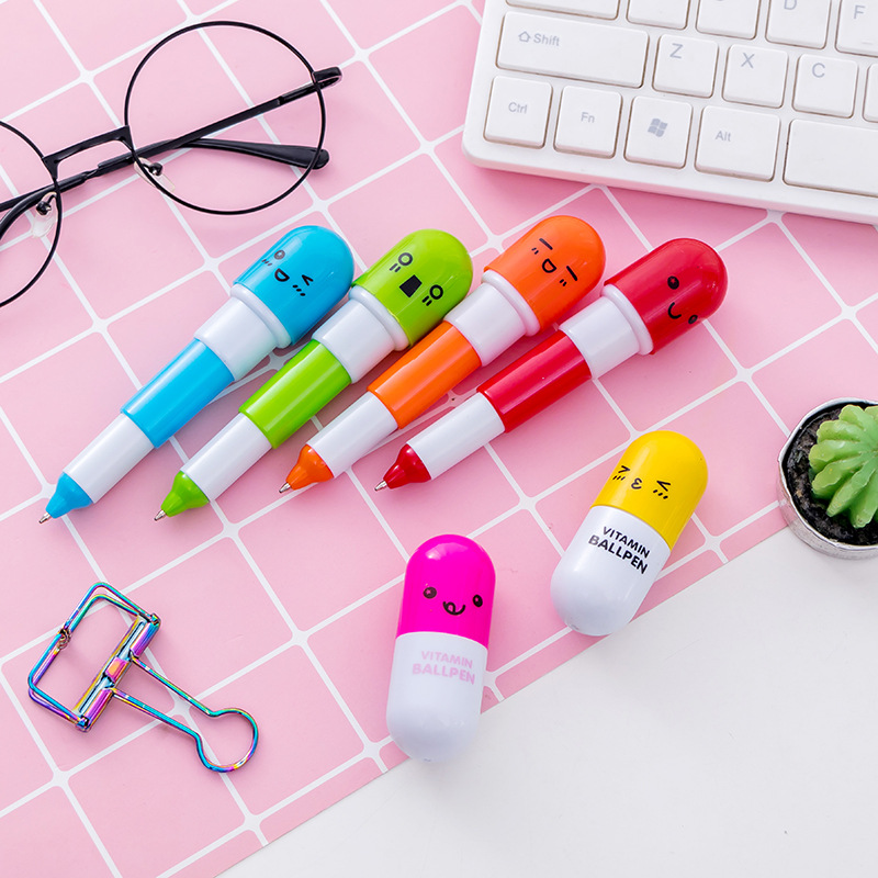 Cute Happy Pill Mini Pen