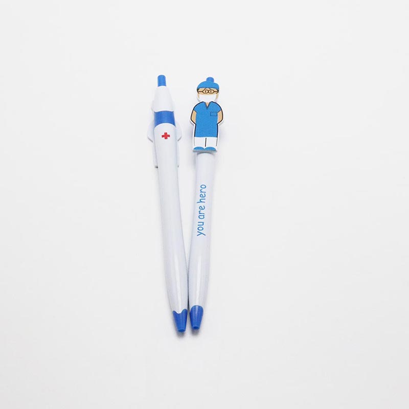 Doctor And Nurse Cartoon Image Pen