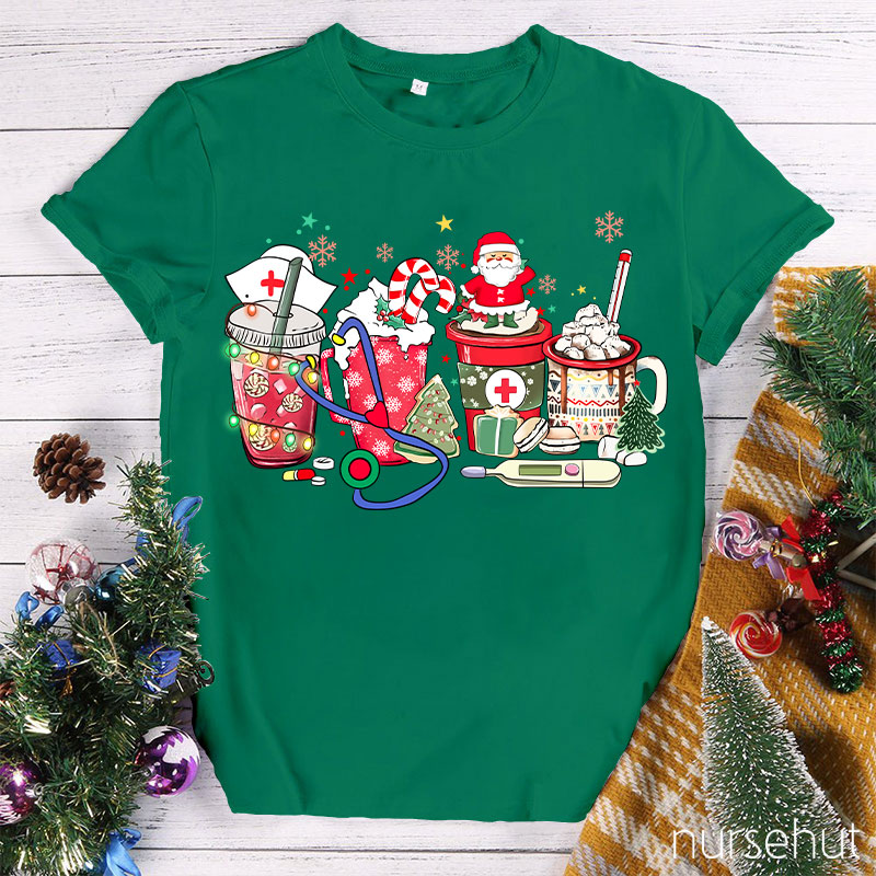 Let's Toast To Celebrate Christmas Nurse T-Shirt