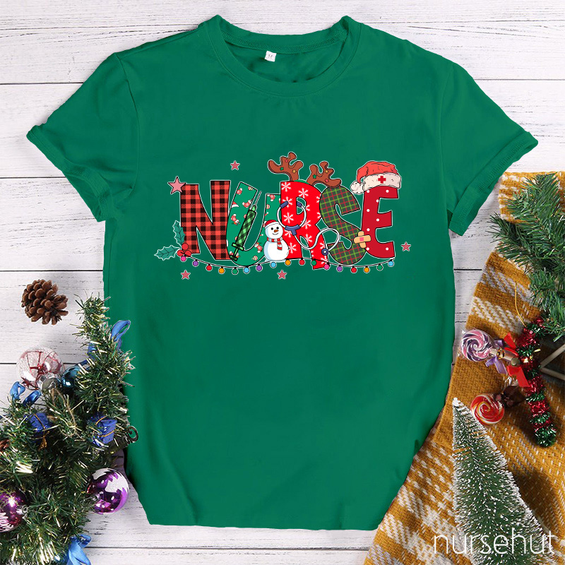 Jolly Nurse Plaid T-Shirt