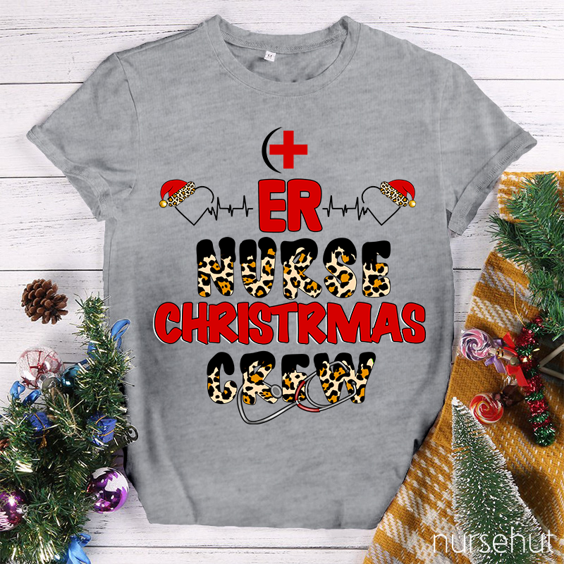 ER Nurse Christmas Crew Nurse T-Shirt